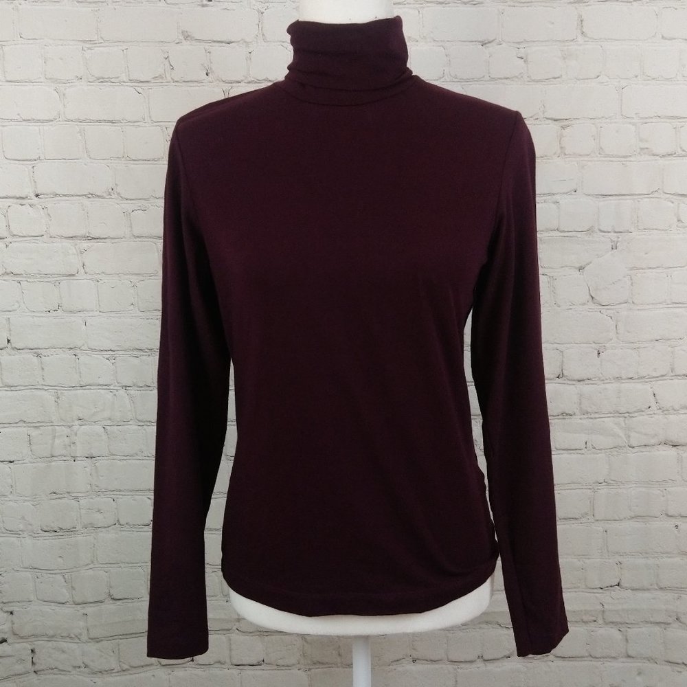 Deane & White Magenta Turtleneck Shirt Size M